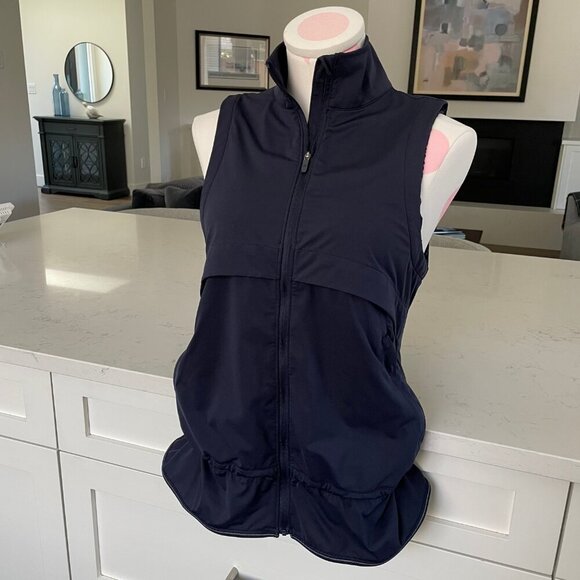 Lululemon Kicking Asphalt Sleeveless Lightweight Vest in Midnight Navy Sz 6 - Picture 16 of 16
